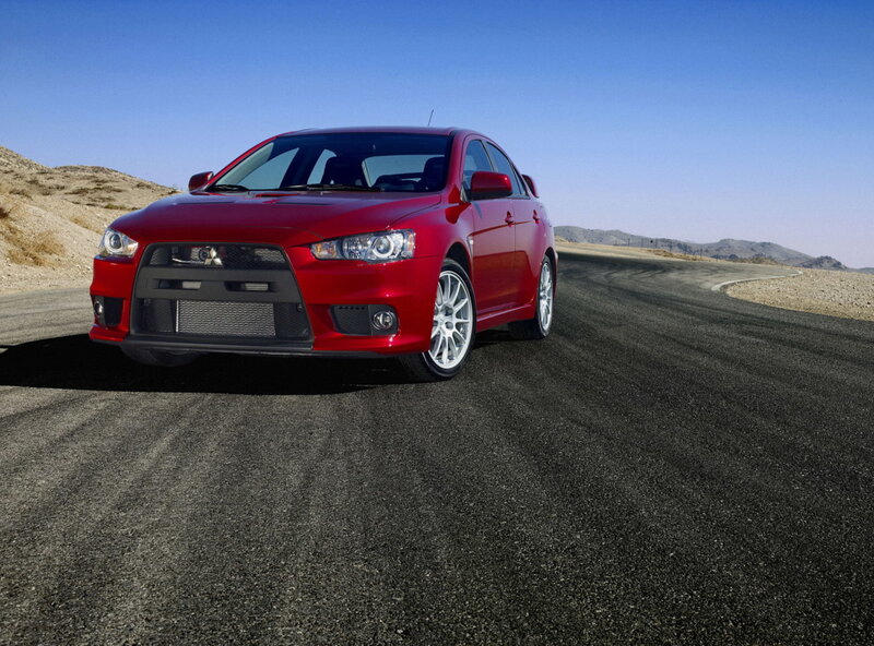 Red Mitsubishi Lancer Evolution