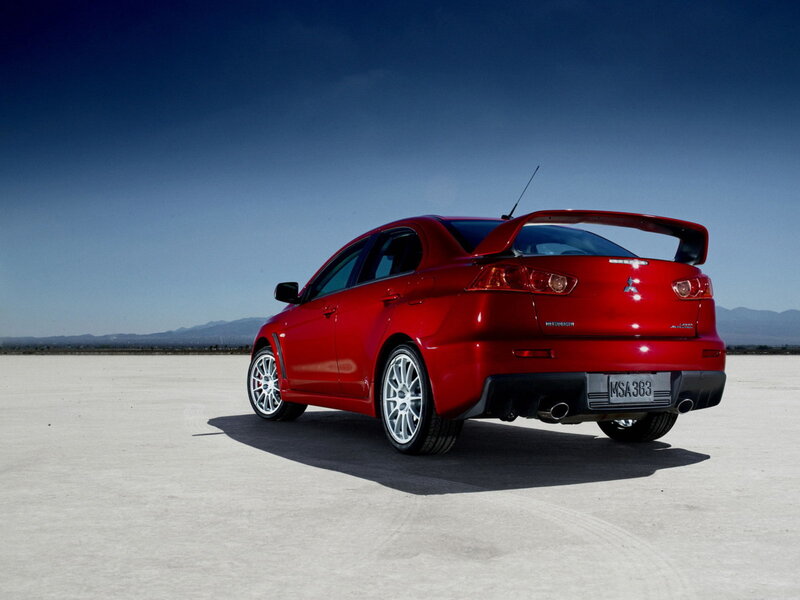 Red Mitsubishi Lancer Evolution