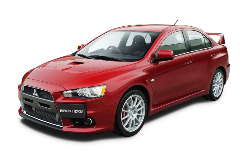Red Mitsubishi Lancer Evolution