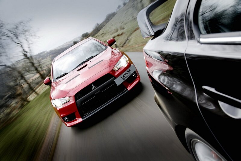 Red Mitsubishi Lancer Evolution