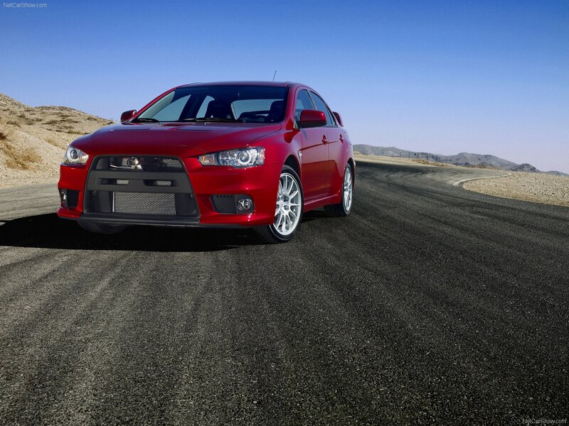 Red Mitsubishi Lancer Evolution