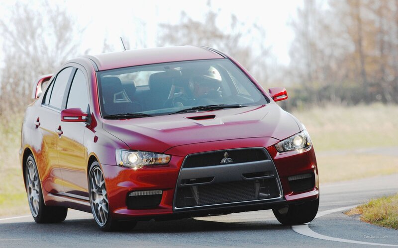 Red Mitsubishi Lancer Evolution