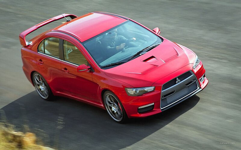 Red Mitsubishi Lancer Evolution