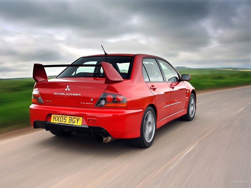 Red Mitsubishi Lancer Evolution