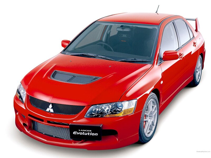 Red Mitsubishi Lancer Evolution