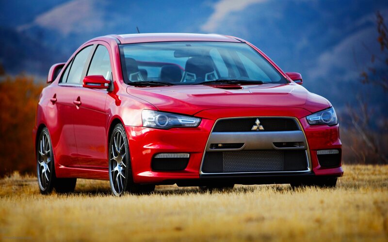 Red Mitsubishi Lancer Evolution