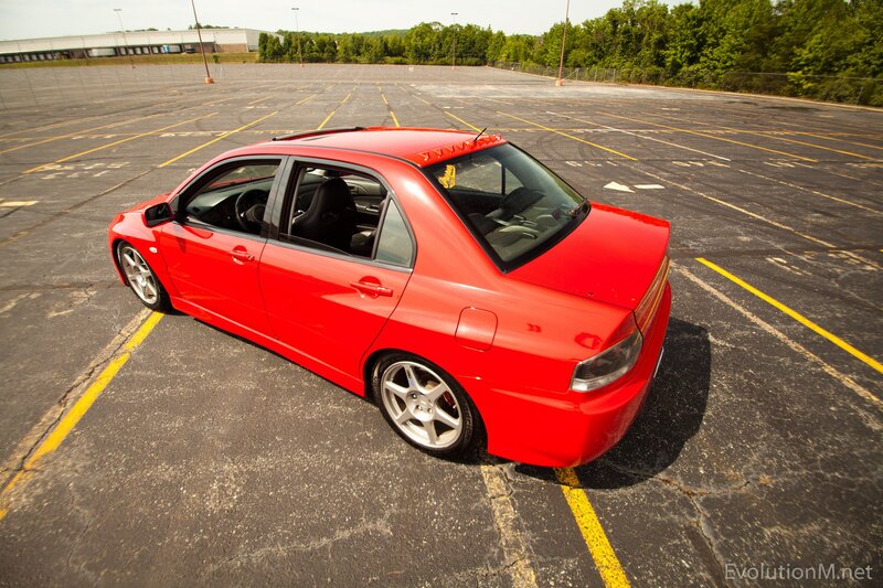 Red Mitsubishi Lancer Evolution