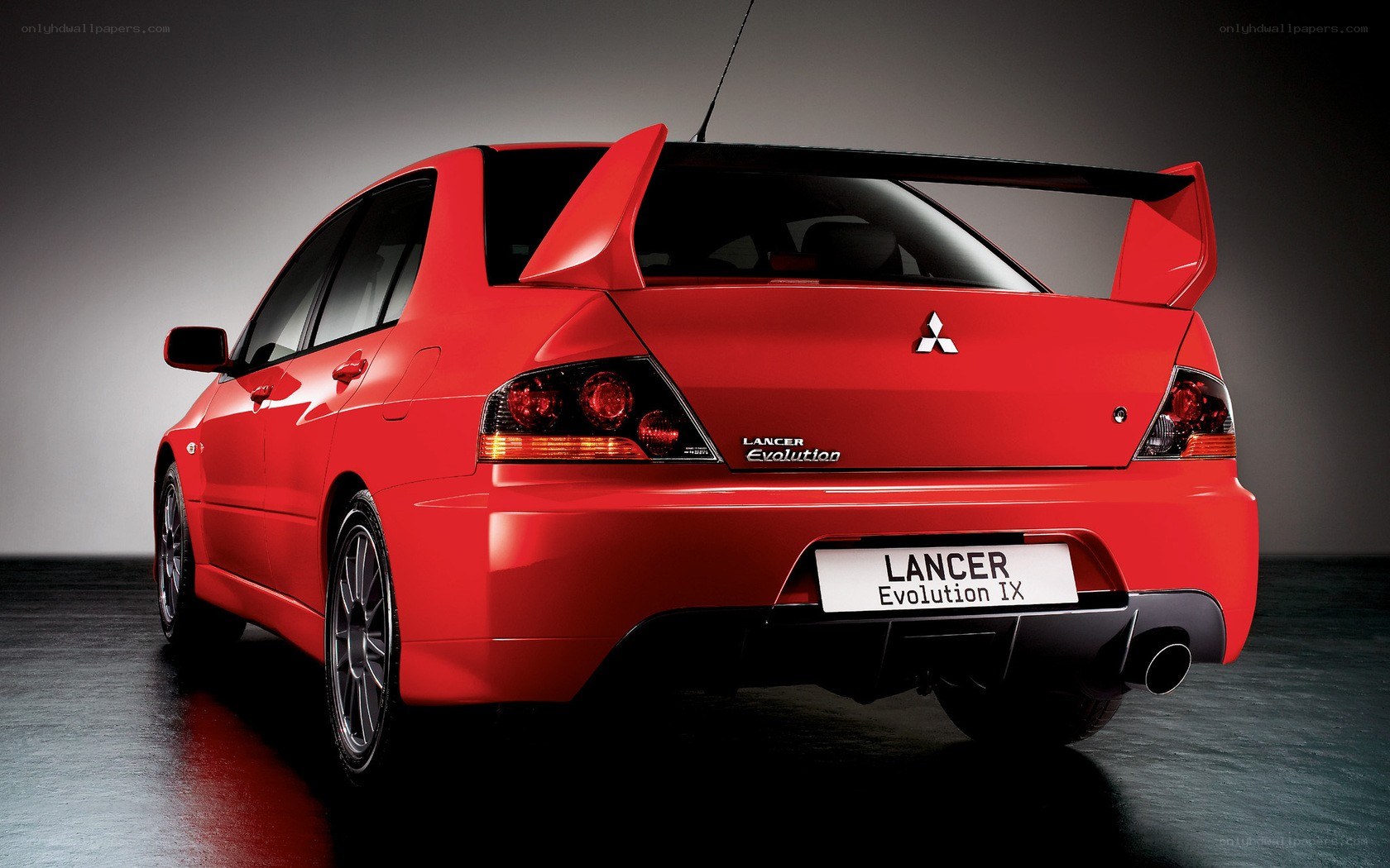 Red Mitsubishi Lancer Evolution IX