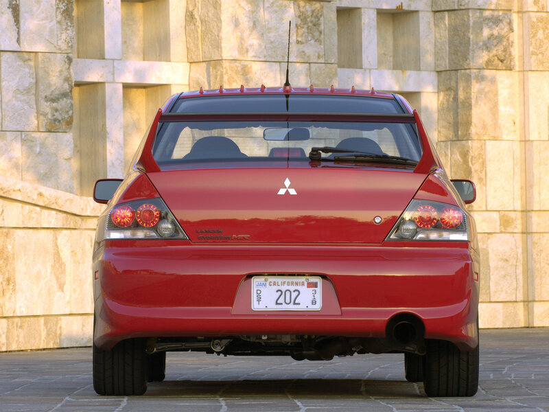 Red Mitsubishi Lancer Evolution MR