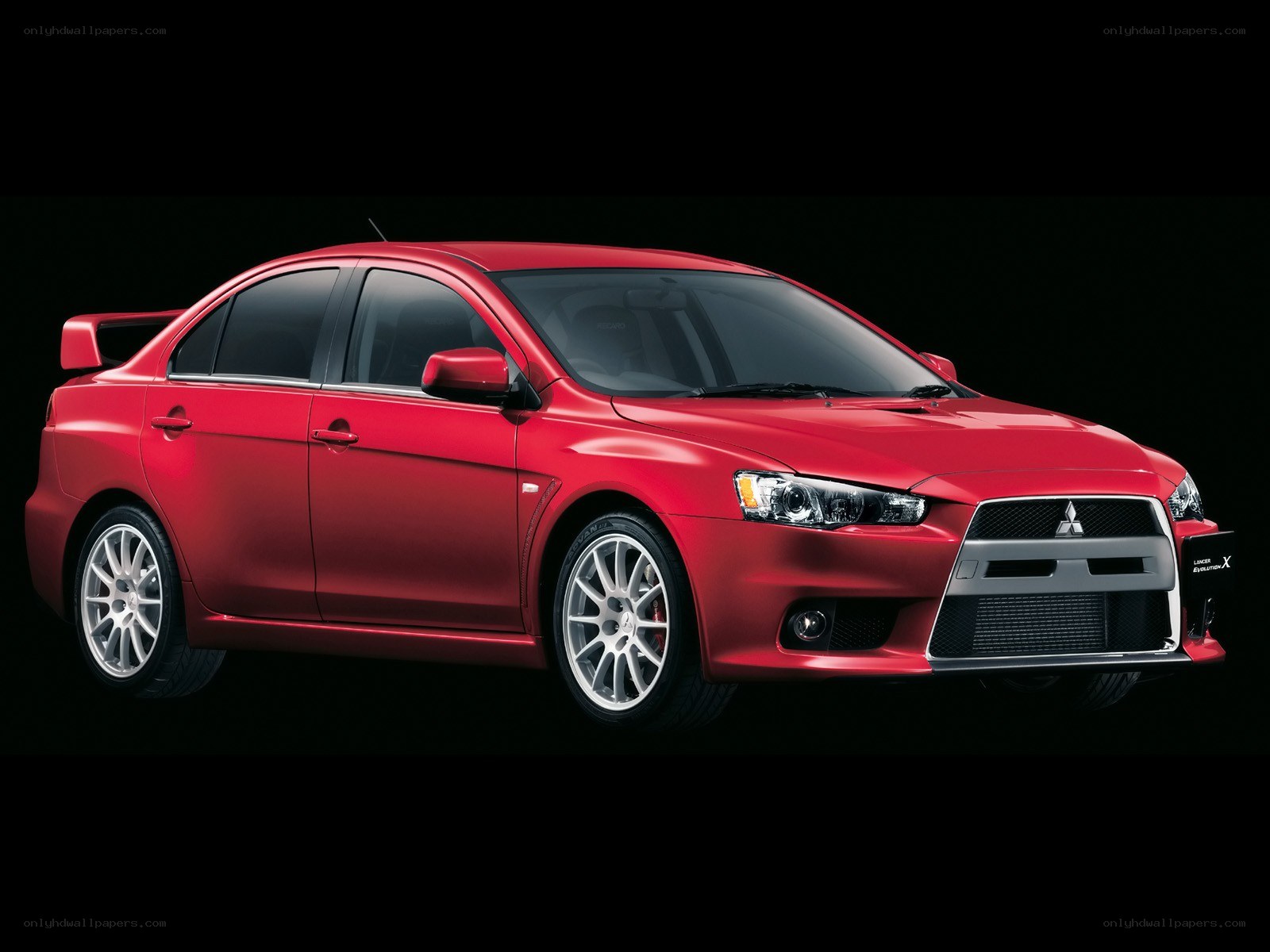 Red Mitsubishi Lancer Evolution X