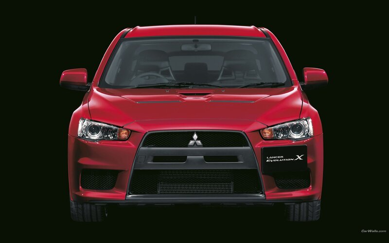Red Mitsubishi Lancer Evolution X