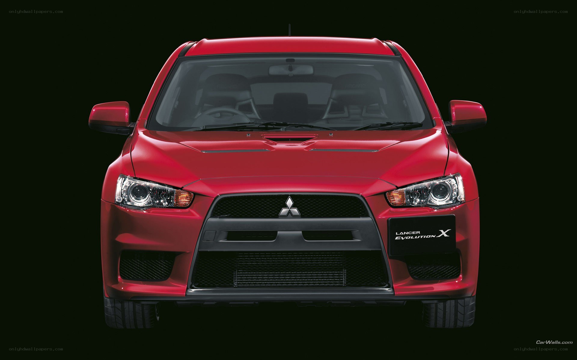 Red Mitsubishi Lancer Evolution X