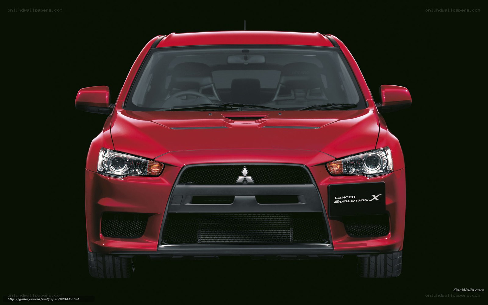 Red Mitsubishi Lancer Evolution X