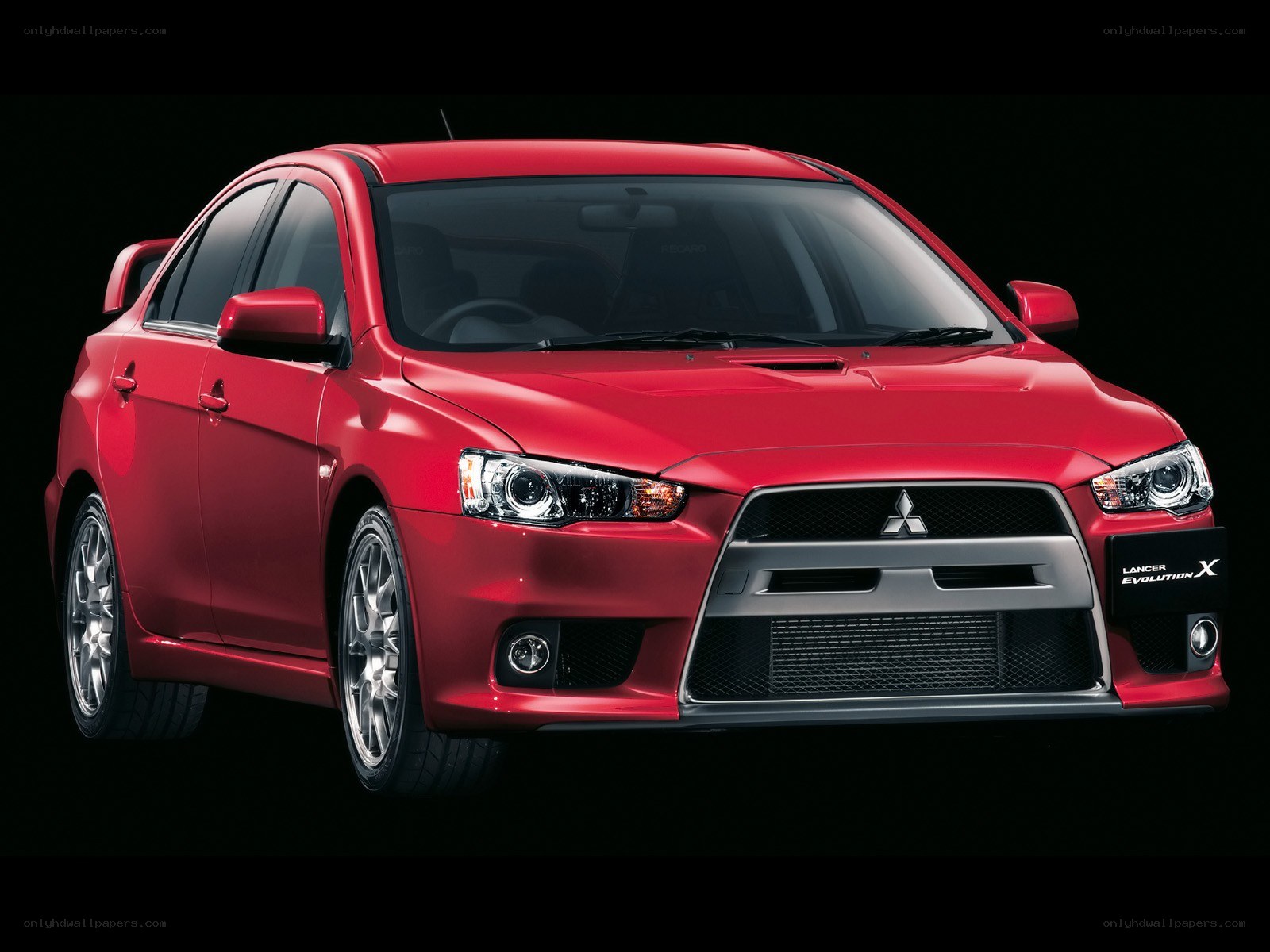 Red Mitsubishi Lancer Evolution X