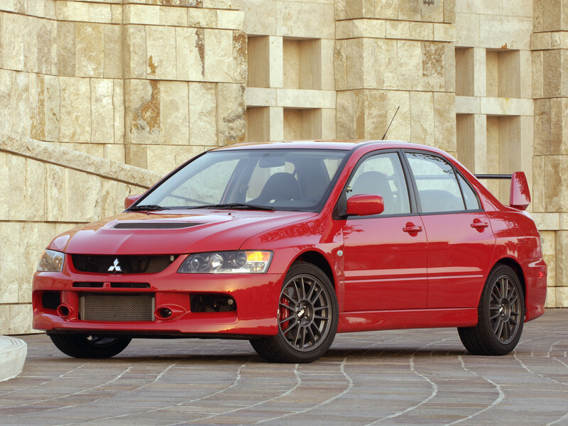 Red Mitsubishi Lancer — Neutral, Afternoon, Photograph