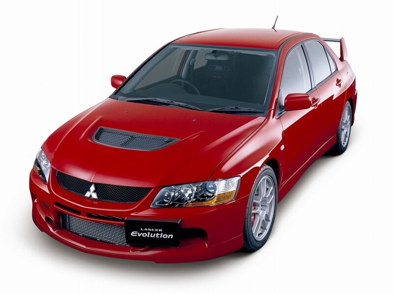 Red Mitsubishi Lancer — Neutral
