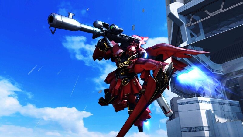 Red Mobile Suit — Action-packed