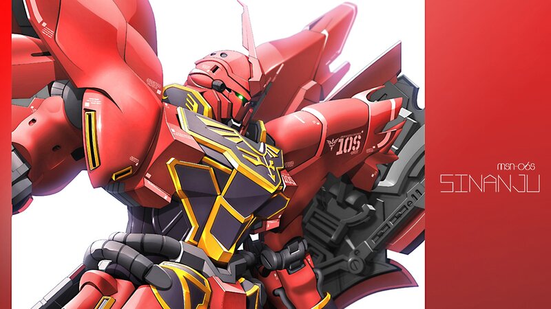 Red Mobile Suit Robot — Dramatic