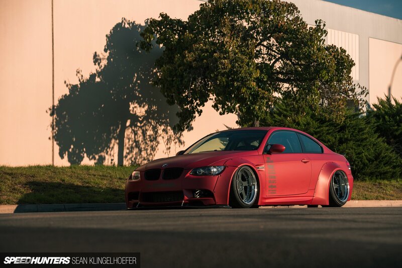 Red Modified BMW Coupe