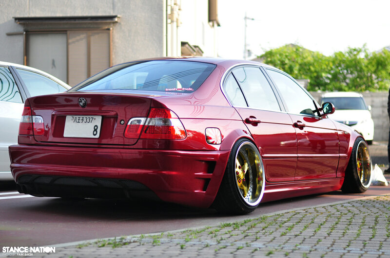 Red Modified BMW Sedan — Calm