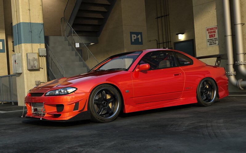 Red Modified Car — Dramatic, Afternoon, 3d Render