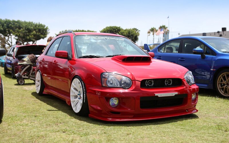 Red Modified Car — Outdoor