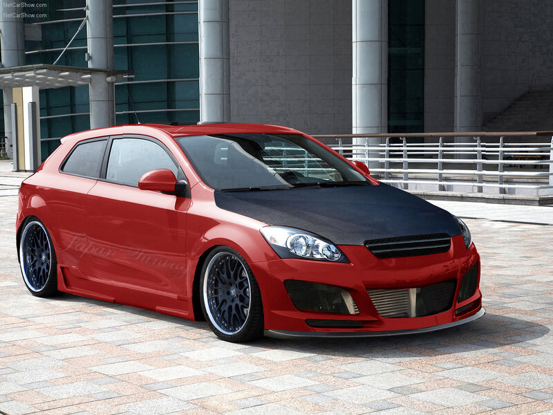 Red Modified Hatchback — Modern