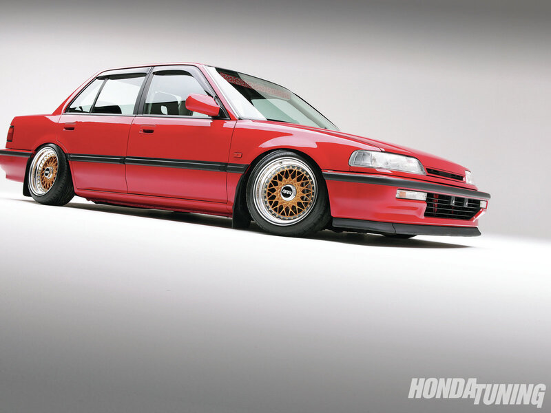 Red Modified Sedan — Clean