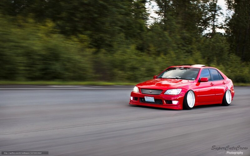 Red Modified Sedan — Dynamic