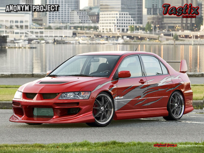 Red Modified Sedan — Urban, Afternoon