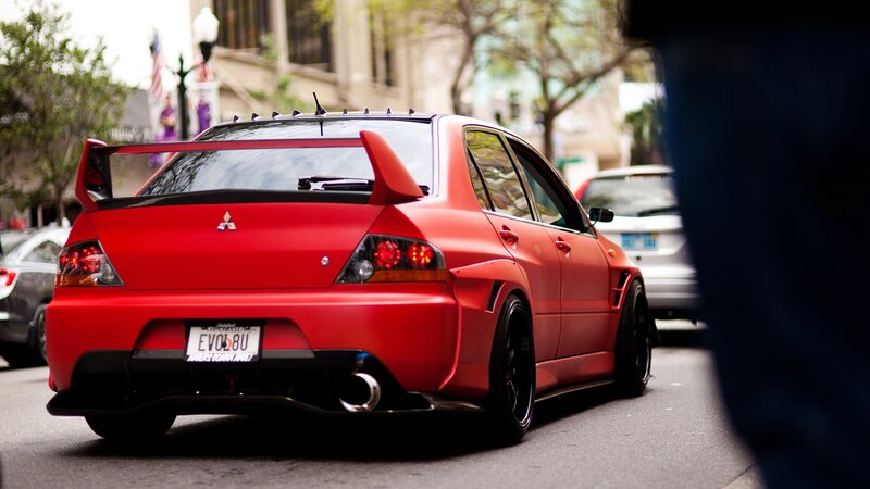 Red Modified Sedan — Urban
