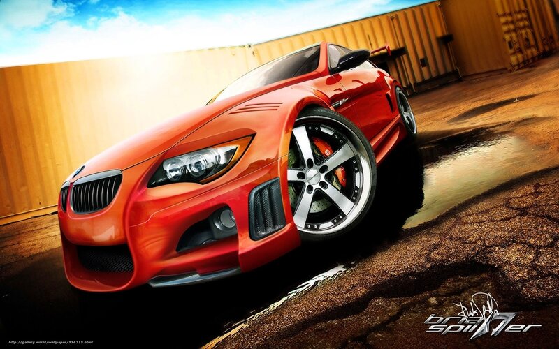 Red Modified Sports Car — Dramatic, Afternoon, Digital Art, Container