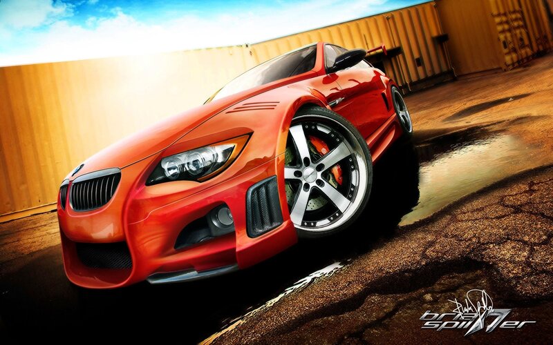 Red Modified Sports Car — Dramatic, Afternoon, Digital Art