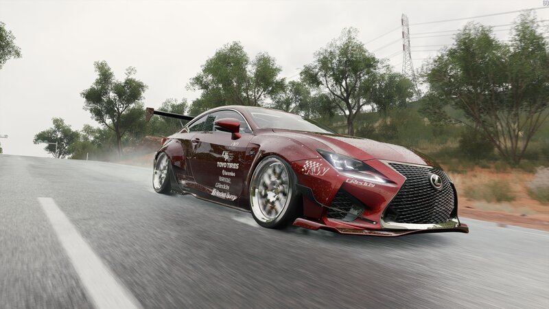 Red Modified Sports Car — Dynamic, 3d Render