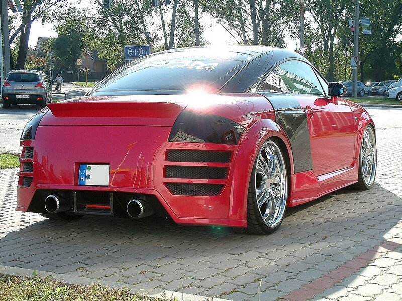 Red Modified Sports Car — Neutral, Afternoon