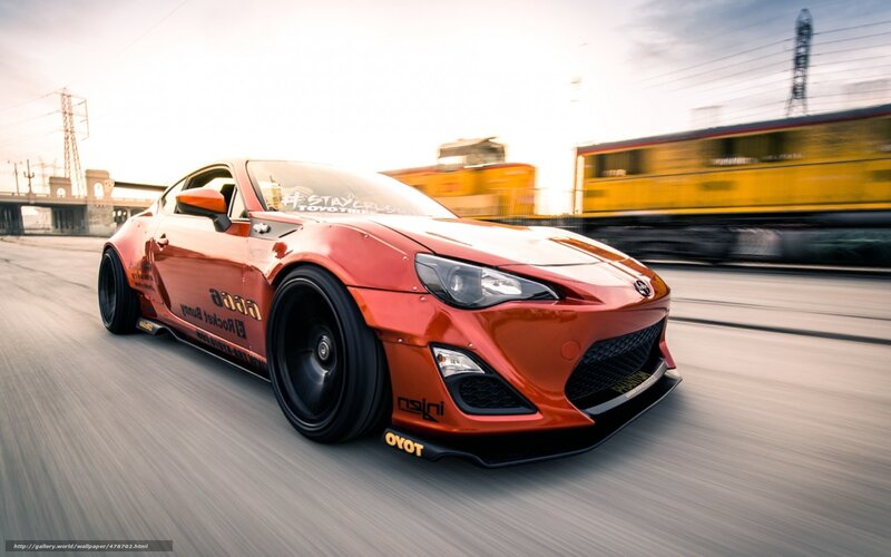 Red Modified Sports Car — Orange
