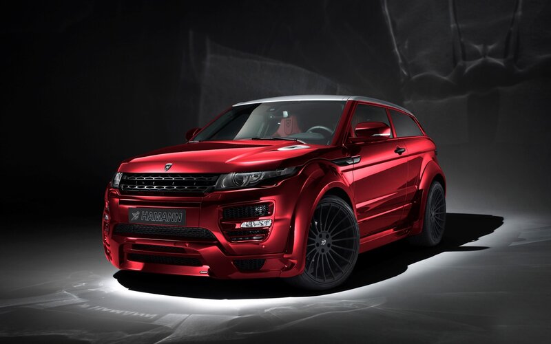 Red Modified SUV — Dramatic, Photograph, Car, Lighting