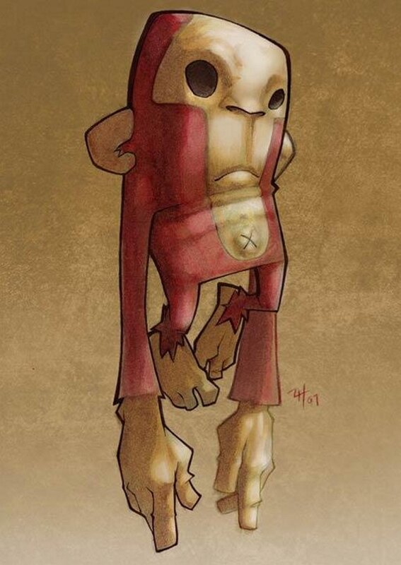 red monkey creature