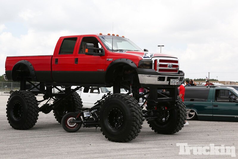Red Monster Truck — Outdoor