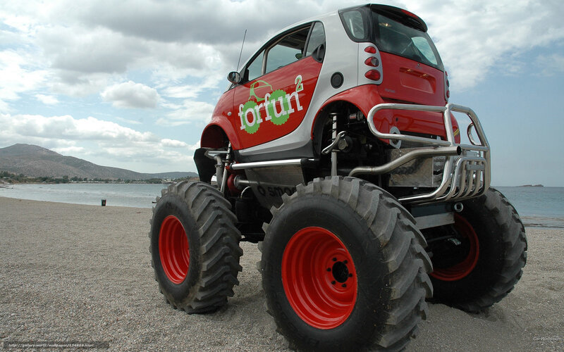 Red Monster Truck — Serene