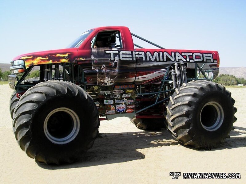 Red Monster Truck