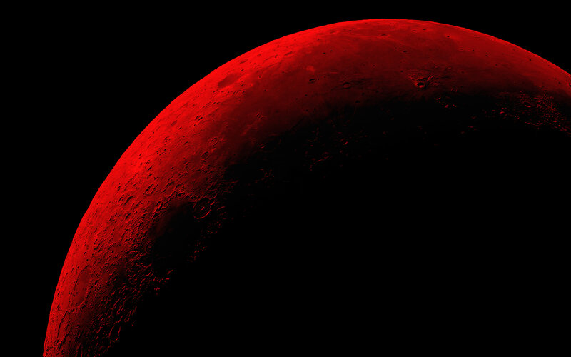 Red Moon Surface