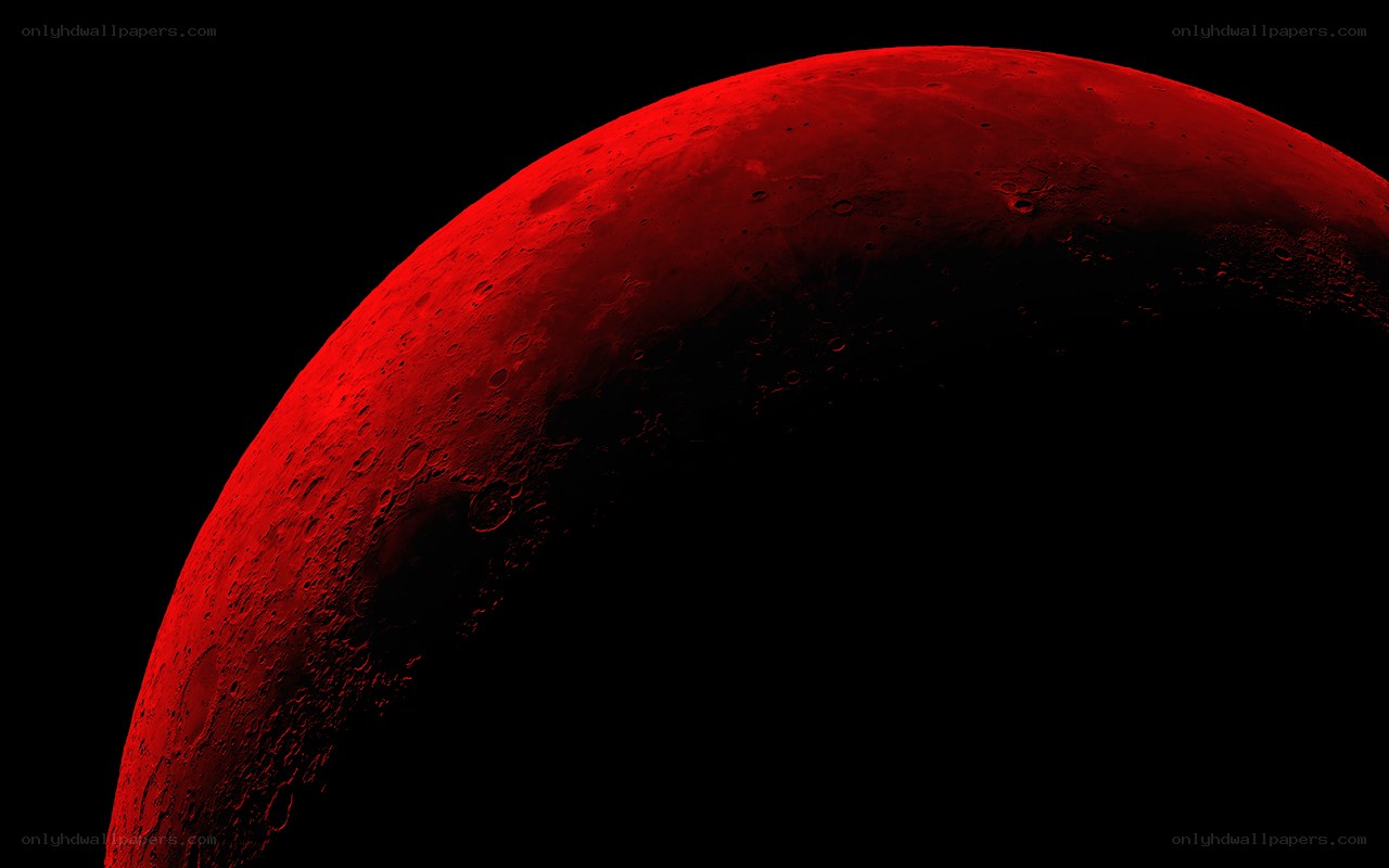 Red Moon Surface