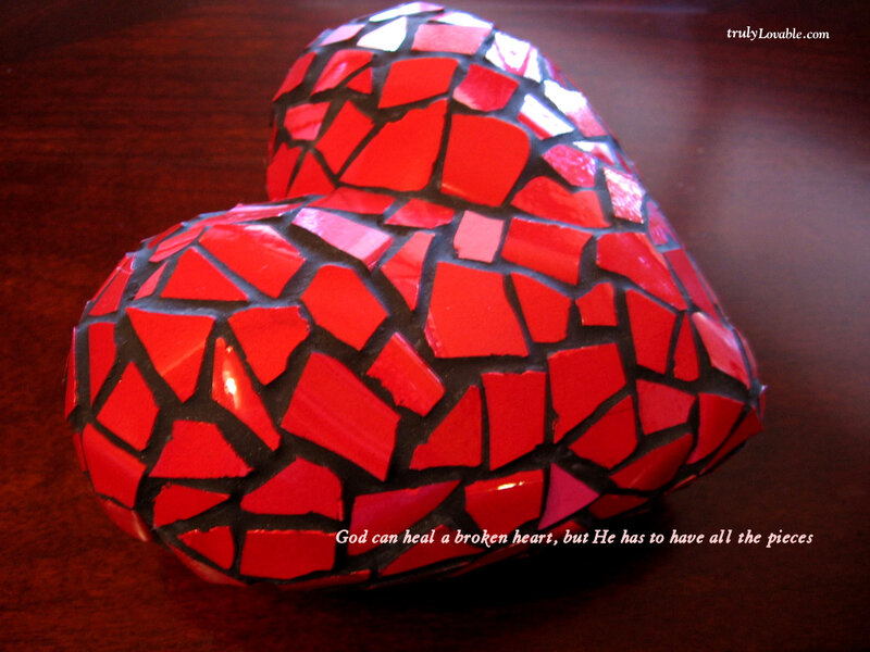 Red Mosaic Heart