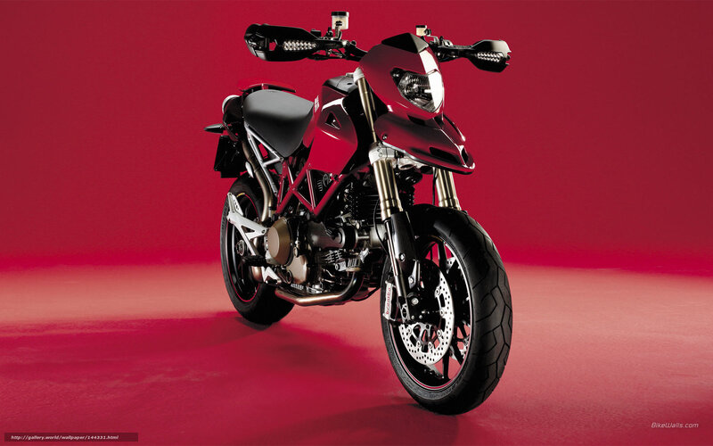 Red Motorcycle — Dramatic, Photograph