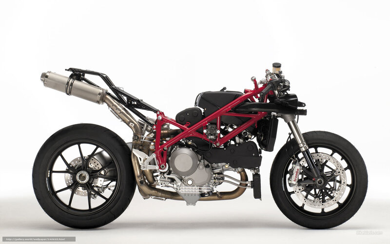 Red Motorcycle Frame — Neutral