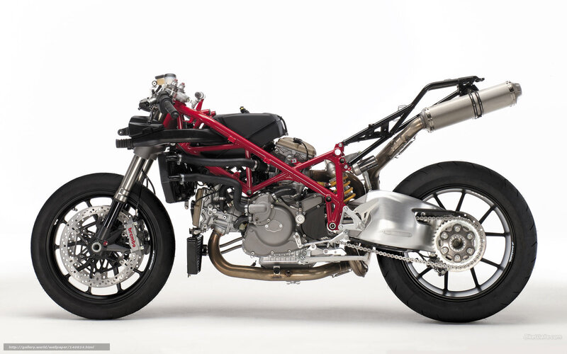 red motorcycle frame