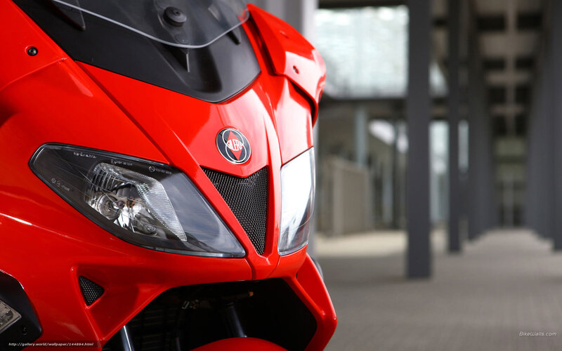 Red Motorcycle Front — Modern