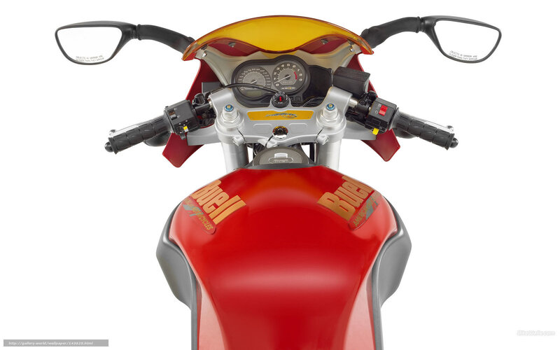 Red Motorcycle Front — Neutral