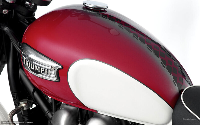Red Motorcycle Fuel Tank — Clean